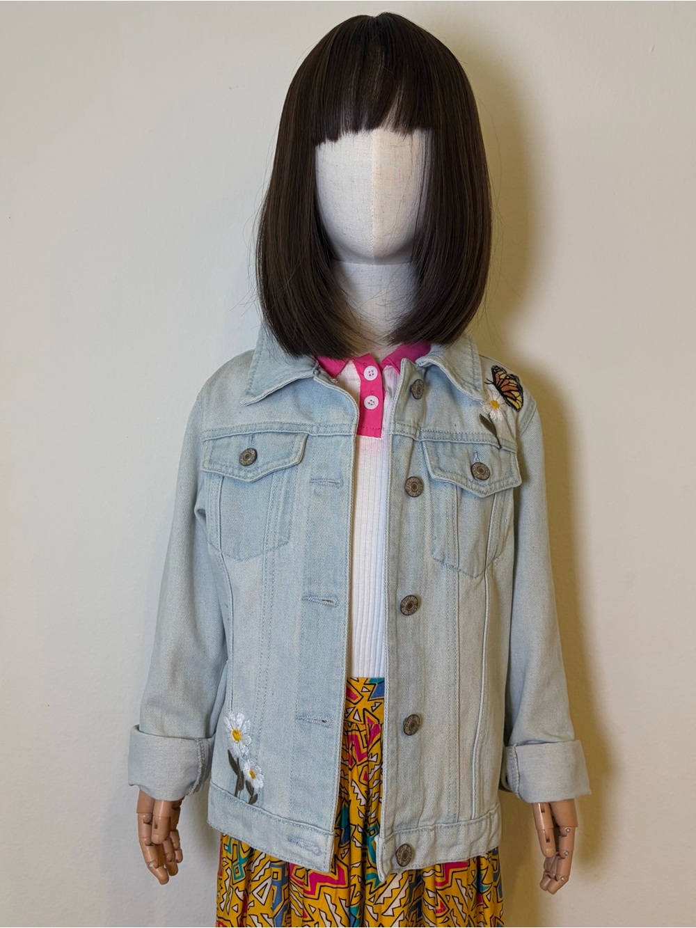 🦋 Adorable Soho Blue Denim Jacket - Girls 7/8 (S) - NWOT